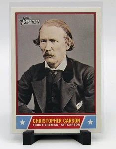 Topps Heritage Christopher Carson 2025 #NS-35 Notable Americans - Imagen 1 de 2