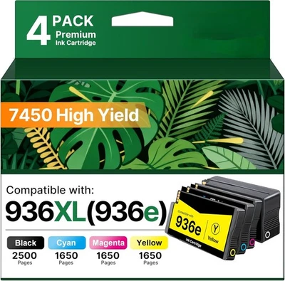 Cartucho de tinta 936e compatible con HP Officejet Pro 9125e 9120e 9730e 9135e 9130 Foto 1 de 4