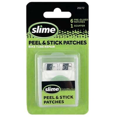 Slime SKABS Green Tire Puncture Repair Patch Kit with 6 Pre-Glued Patches - Image 1 of 4