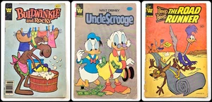 Whitman Bullwinkle & Rocky #25 Scrooge #190 Road Runner #103 1979 Western Comics - Picture 1 of 14