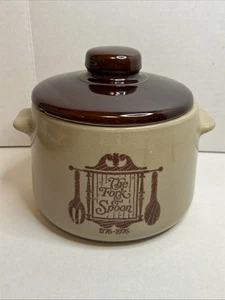 Vintage Westbend “The Fork And The Spoon” 1776-1976 Crock Cookie Jar - Picture 1 of 7