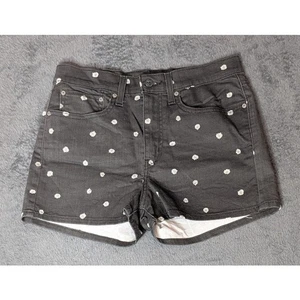 LEVI STRAUSS Damen High Rise Daisy Print Shorts schwarz Medium/Lg (30) Cottagecore - Bild 1 von 9
