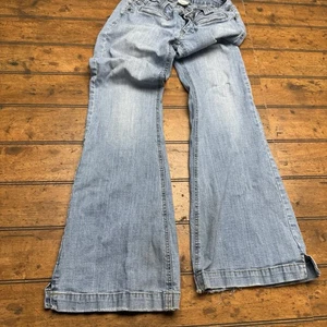 Jeans H2j taglia 7/8 Pre amato Bell Flare Hippie Boho - Foto 1 di 8