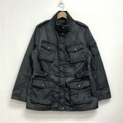 Wellensteyn Escorial Distressed Steampunk Biker Elbow Patches Utility Jacket XL - Image 1 of 4