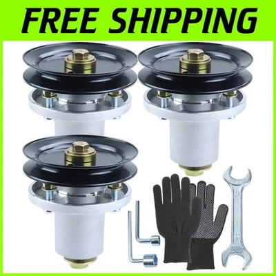 Eixo durável 3 peças 607418 e conjunto de polia 604664 para cortadores de grama Hustler - Imagem 1 de 4