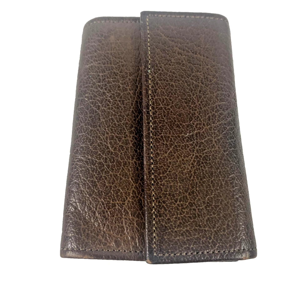 Vintage Swank Water Bison Leather Key Case 6 Hook Organizer with Insert USA - Image 1 of 4