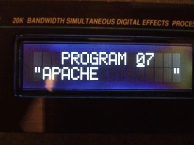 NEW White on Black LCD display for Alesis Quadraverb  Plug and Play installation - Image 1 of 2