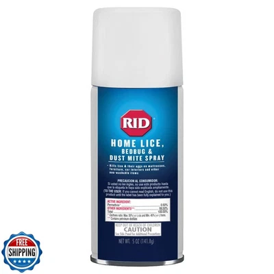 Spray de tratamiento para el hogar con permetrina Ki Rid Home para piojos chinches polvo ácaros Foto 1 de 4