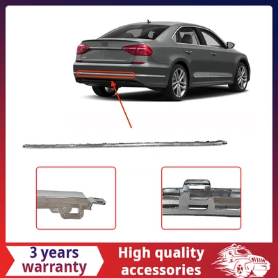 New Chrome Rear Center Bumper Molding  For Fits 2016-2019 VW Volkswagen Passat - Image 1 of 4