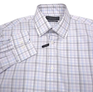 Bloomingdales Regular Fit Stretch Plaid Dress Shirt Mens Size 15 - 32/33 - Picture 1 of 8