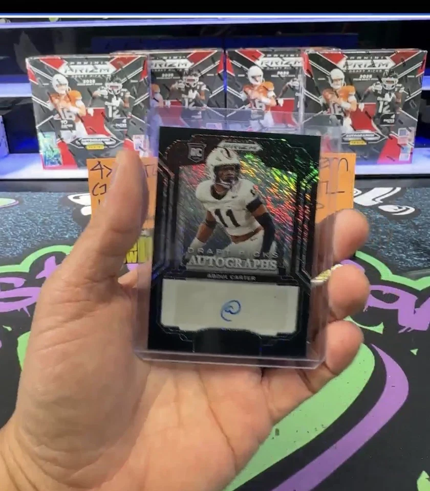 2024-2025 Prizm Draft Picks Abdul Carter 1/1 Black Shimmer Auto GIANTS PENN ST - Image 1 of 1
