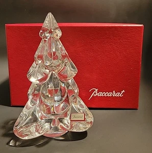 Baccarat Kristall - Weihnachtstannenbäume - klar - verschneiter Weihnachtsbaum - Bild 1 von 10