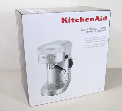 Máquina de café espresso semiautomática de metal KitchenAid negra KES6503SX ¡Envío gratuito! Foto 1 de 4