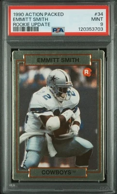 1990 Action Packed — ROOKIE UPDATE — Emmitt Smith — MINT PSA 9 — NEW🐐(Nov 2025) - Image 1 of 2