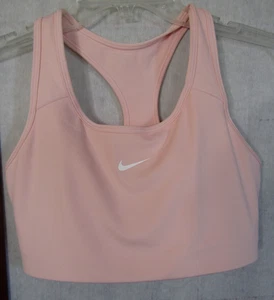 NIKE Dri-Fit Pink Polyester/Spandex Sports Bra Women's Size Medium - Picture 1 of 4