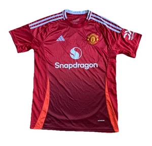 MANCHESTER UNITED SHIRT 2024/2025 Home L Slim Fit Adidas Man Utd Football Shirt - Picture 1 of 18