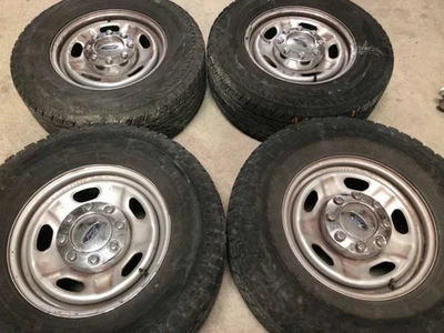10-17 Ford F350 Super Duty 8 Lug Set Of 4 17x7-1/2 5 Spoke Steel Argent Wheels - Image 1 of 4
