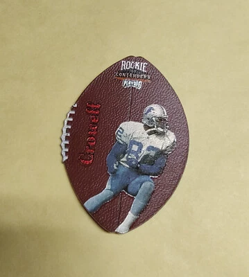 1998 Playoff Contenders Leather RED #27 Germane Crowell Detroit Lions - Image 1 of 2