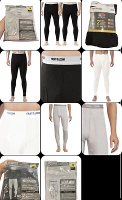 HANES, FRUIT OF THE LOOM, MISSION RIDGE Fruit Of The Loom, Hanes, Or Mission Ridge Men's Thermal underwear, New