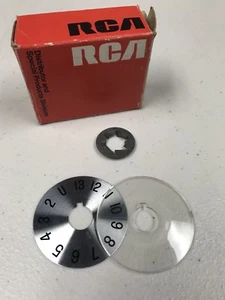 Vintage RCA 121723 Stereo Knob Channel Selector Plate, 13 Channel And U - Picture 1 of 2