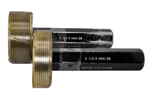 3-1/2 x 9 UNS-2B ~ Thread Plug Gage ~ GO NoGo - 3.500 UN 2B ~ Gage Assembly - Picture 1 of 2