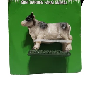 Mini Garden Farm Animal Cow Fairy Garden Figurine New - Picture 1 of 3