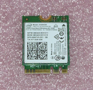 Intel Dual Band Wireless-AC 3165NGW WLAN WiFi SPS:806723-001 HP ProBook 440 G3 - Bild 1 von 2