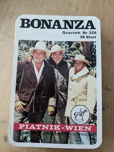 Unikat. Quartett. Kartenspiel. Western. TV Serie. USA. BONANZA. Rarität. Komplet - Bild 1 von 3