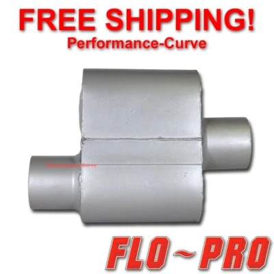 Silenciador de carrera de rendimiento de cámara única Flo-Pro O/C - 2,5" - V72541 Foto 1 de 2