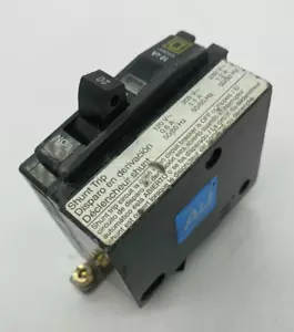 Square D QOB1201021 Shunt Trip 1 Pole 20 Amp 120/240V AC Bolt On Circuit Breaker - Picture 1 of 13
