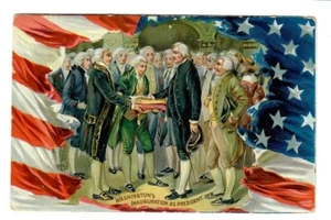 Vintage Tuck Patriotic Washington Postcard Inauguration Series 156 - Picture 1 of 2