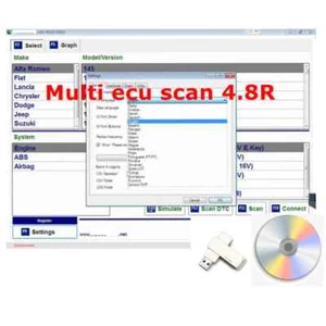 Multi Ecu Scan 4.8 per Connettore Fiat Funzionante con Software Riparazione Auto ELM327 - Foto 1 di 4