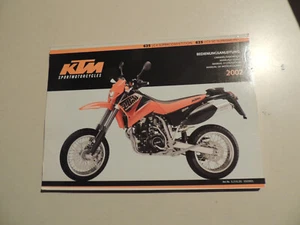 KTM 625 LC4 Supercompetition / SC Supermoto Fahrerhandbuch 2002 - Picture 1 of 1