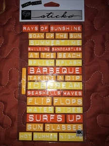 NEW Stickopotamus Sticko Label Lingo Stickers SPLL01 Summer - Picture 1 of 4