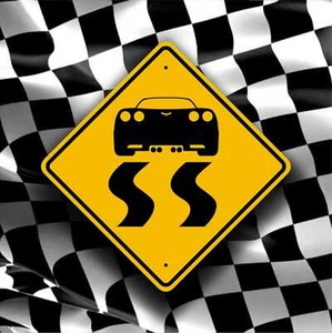 Corvette C6 Stil Burnout Schild - Hot Rod Garage Plakette - lustiges Renndekor - Z06 - Bild 1 von 6