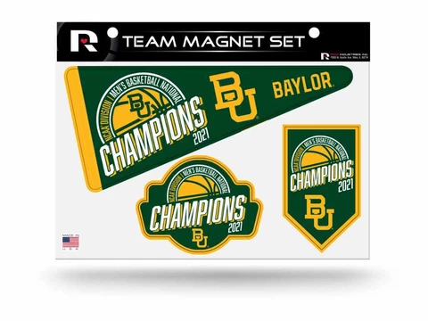Baylor Bears 2020-2021 NCAA Basketball National Champions Magnet Set (3 Pack) Cover