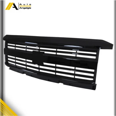 For Silverado 2500 HD 3500 HD 2015-2019 Factory Style Grille Hood Black Painted Foto 1 de 4
