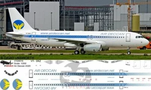 V1 Decals Airbus A320 Air Deccan for 1/144 Revell Model Airplane Kit V1D0015 - Imagen 1 de 8