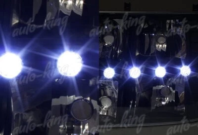 Luces de cabeza LED de carcasa negra + rejilla cromada para Chevy Tahoe/Silverado/Suburban Foto 1 de 4