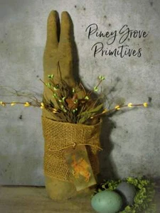 PRIMITIVER STIL FOLK OSTERN HASE 16 ZOLL PUPPE HANDGEFERTIGT EICHE - Bild 1 von 4