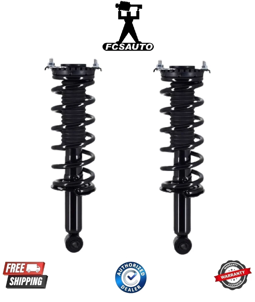 Conjunto de 2 muelles helicoidales y puntal de suspensión trasera FCS para Subaru Legacy 05-09 Foto 1 de 1