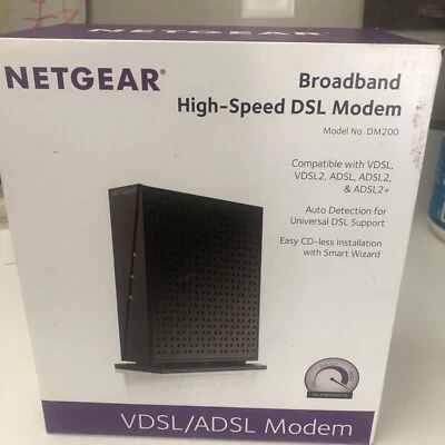 NETGEAR Broadband High-Speed DSL Modem VDSL/ADSL (DM200)NEW sealed - Image 1 of 2