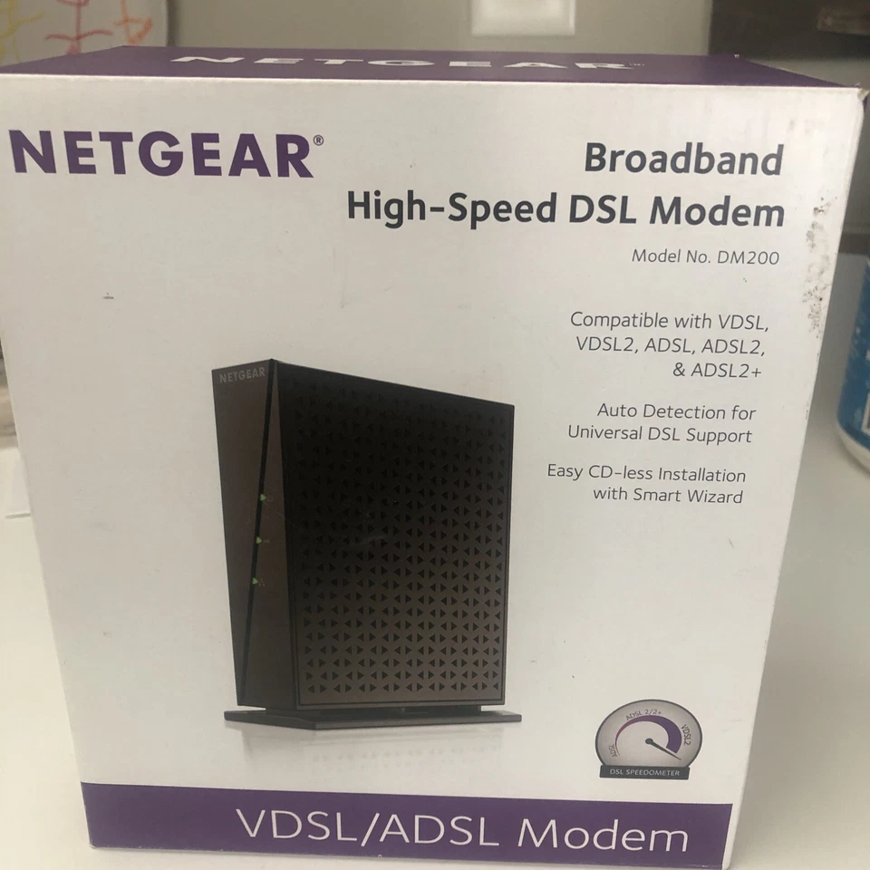 NETGEAR Broadband High-Speed DSL Modem VDSL/ADSL (DM200)NEW sealed - Image 1 of 2
