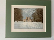 GLAMIS CASTLE - British Stately Homes & Castles F.O MORRIS c1880 MATTED