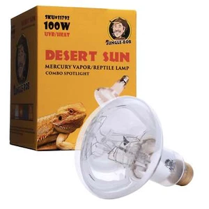 UVA/UVB Heat Spotlight Mercury Vapor Reptile Terrarium Lamp- replicates sunlight - Picture 1 of 9