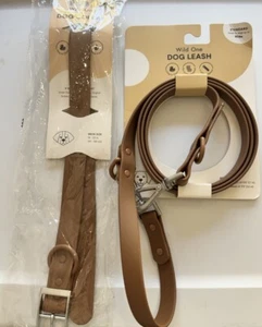 Wild One Orchid Dog Collar (XL) with Wild One Leash  (L) New -Neutral- Unisex - Picture 1 of 13