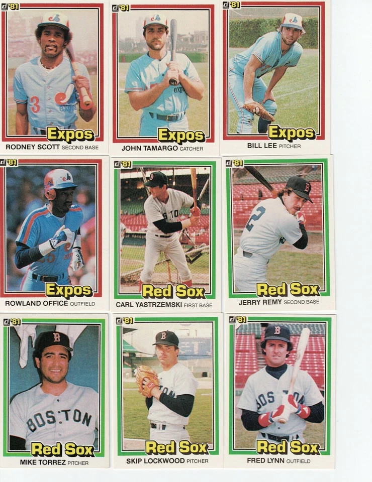1981 DONRUSS Baseball Complete Your Set 1-250 - Image 1 of 1