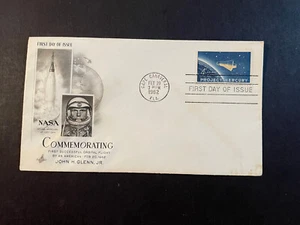 NASA, John Glenn, 1st Orbital Flight, FDC 1962, Sc#1193, Unused! Crisp! - Picture 1 of 2