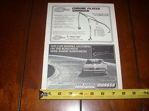 HERB ADAMS FAHRWERK TRANS AM MOROSO - ORIGINAL ANZEIGE - Bild 1 von 3