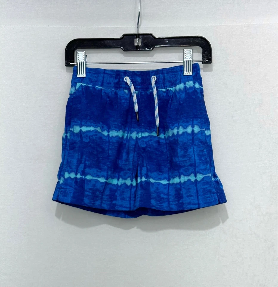 Bañador J Crew Crewcuts para niños 3 bolsillos azules con cordón Foto 1 de 4